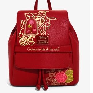 Loungefly backpack beauty and the beast Disney